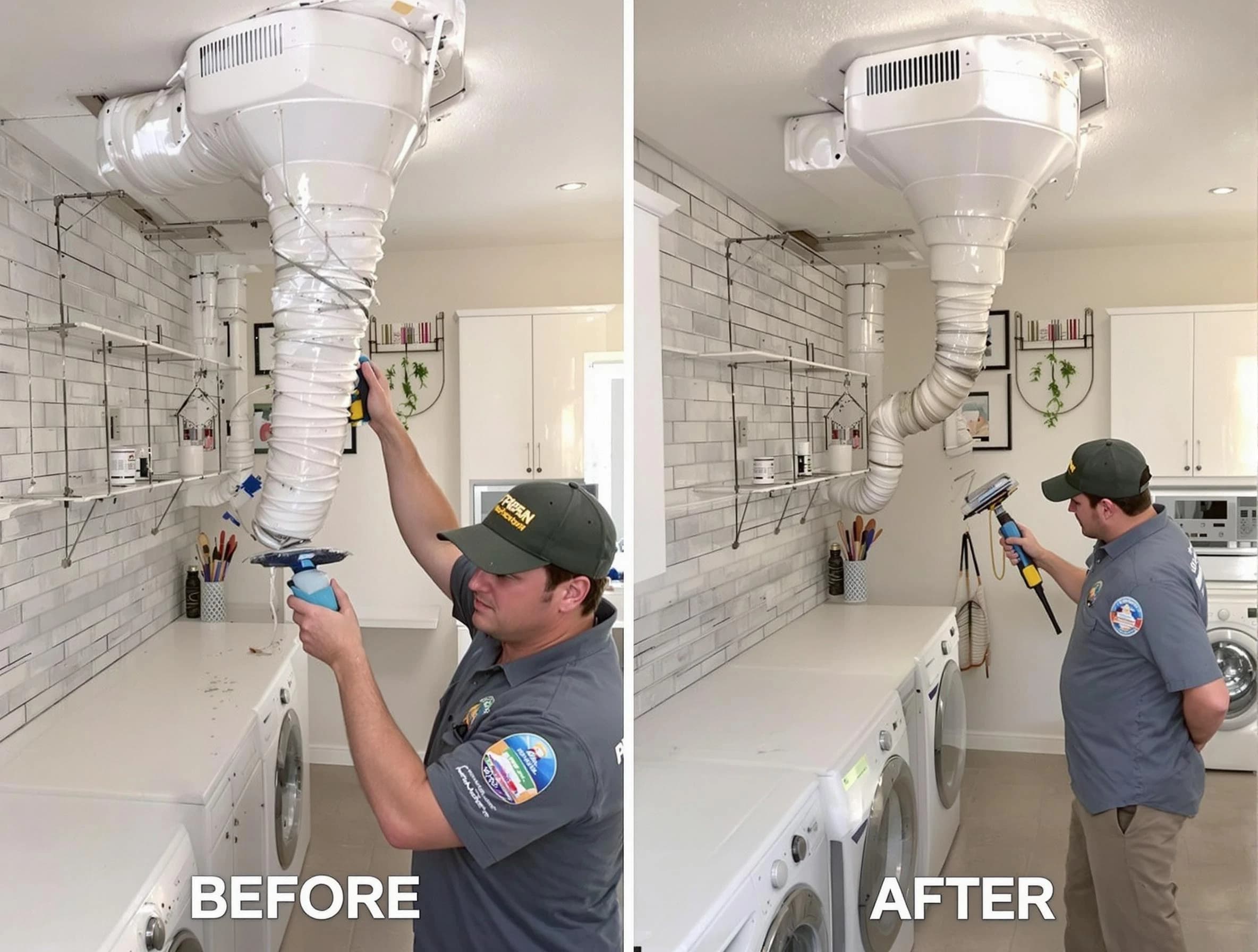 Professional dryer exhaust vent cleaning by Heber Dryer Vent Cleaning in Heber