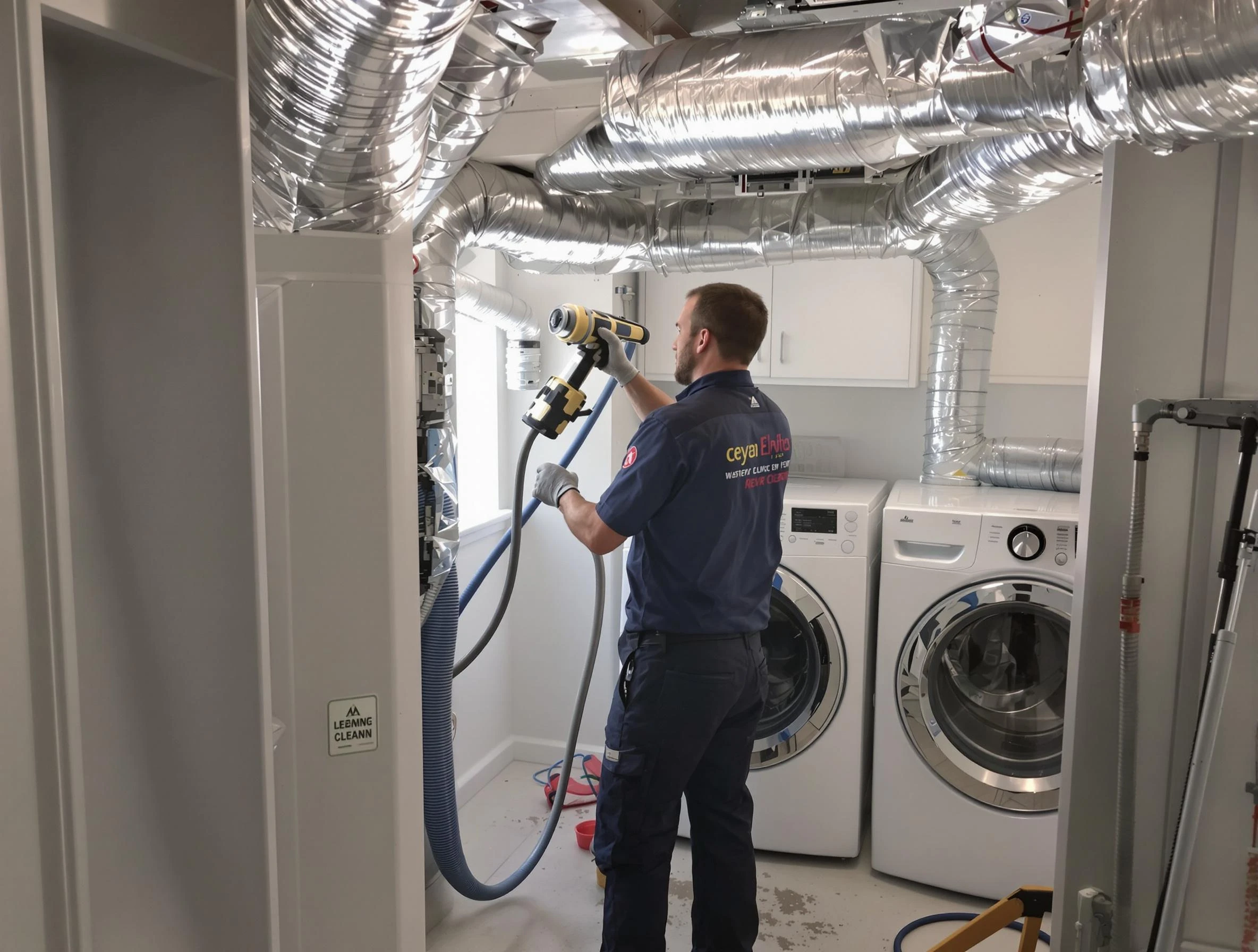 Heber Dryer Vent Cleaning specialist using advanced equipment for thorough duct cleaning in Heber